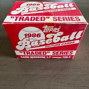1986 Topps Baseball Traded Set Sealed BO, Bonds, Canseco, Clark RCs